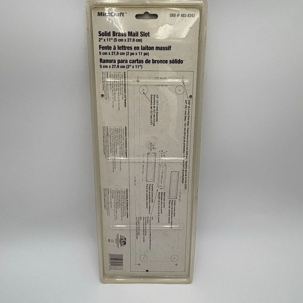 MintCraft Mail Slot Solid Brass Satin Nickel 2